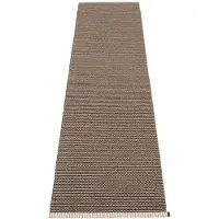 Pappelina Mono matto 60x250 cm dark brown / dark linen
