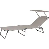 Fiam Amigo aurinkotuoli top taupe alumiini/tekstiili