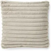 Skinnwille , Raidallinen koristetyyny 45x45 cm Taupe