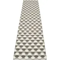 Pappelina Dana matto 70x335 cm warm grey / charcoal / vanilla