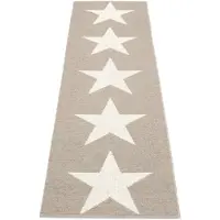 Pappelina , Viggo matto 70x250 cm one mud / vanilla