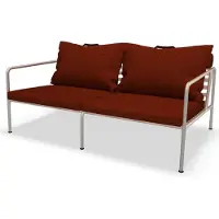 Houe Avon 2-istuttava sohva Rust/White