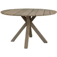 Artwood Macan ruokapöytä Ø 130 cm tiikki