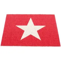 Pappelina Viggo matto 70x90 cm small one red / vanilla