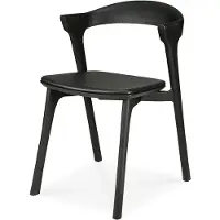 Ethnicraft Bok Ruokailutuoli musta tammi/black leather