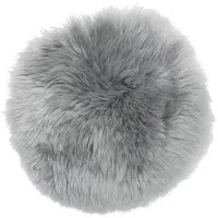 Skinnwille , Gently Istuintyyny lampaannahasta ø34 cm Light grey