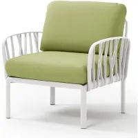 Nardi Komodo nojatuoli White - Avocado Sunbrella