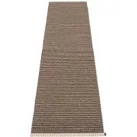 Pappelina Mono matto 70x300 cm dark brown / dark linen