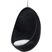 Sika-Design , The Hanging Egg Chair Outdoor, Musta