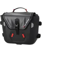SW-Motech SysBag WP S vasemmalla sovitinlevyllä - 12-16l. Vedenpitävä. Sivukantajille.