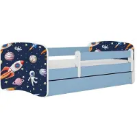 Kocot Kids Lastensänky ilman patjaa ja laatikkoa BabyDreams Blue cosmos, 140x70cm, sininen