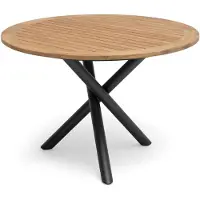 Hillerstorp , Ekeryd ruokapöytä 110 cm teak/alumiini