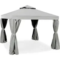 Hillerstorp Luxor paviljonki 300x300 cm harmaa alumiini