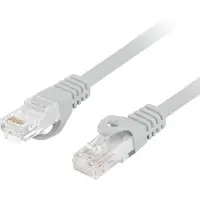 Lanberg PCU6-10CU-0200-S, 2 m, Cat6, U/UTP (UTP), RJ-45, RJ-45, Harmaa