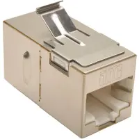 Tripp Lite – TRIPPLITE CAT6A STRAIGHT-THROUGH MODULAR SHIELDED IN-LINE SNAP-IN COUPLER (RJ45 F/F), TAA (N235-001-SH-6A)