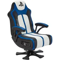 X Rocker – XROCKER Gaming Sessel blau-wei PlayStation/2.1 Audiosystem (2021029)