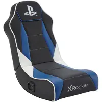 X Rocker – 2021027, Konsolipelituoli, 80 kg, Pehmustettu istuintoppaus, Pehmustettu selkänojatoppaus, Playstation, Musta/sininen