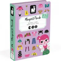 Janod Magneti'book - Girl's Costumes - 46 Magnets - Purple - ONE SIZE