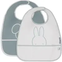 Jollein Miffy Peekaboo Ruokalappu 2-pack, Sea Green