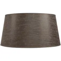 Artwood , Lampunvarjostin Classic XXL Low Leather Pale Brown