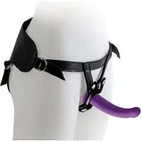 Virgite Harness With Purple Dildo Medium