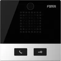 Fanvil I10SD, Musta, Hopea, IP54, Akryylinitriilibutadieenistyreeni (ABS), Pystysuora, Nopea Ethernet, 10,100 Mbit/s