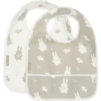 Jollein Miffy&Snuffy Ruokalappu 2-pack, Olive Green