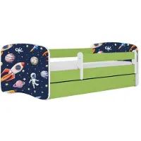 Kocot Kids Lastensänky ilman patjaa ja laatikkoa BabyDreams Green cosmos, vihreä
