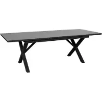 Brafab Hillmond ruokapöytä 100x166-226 cm musta/harmaa