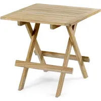 Brafab , Opal sivupöytä 50 x 50 cm valkopigmentoitu tiikki