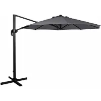 Brafab Linz Vapaasti Riippuva Aurinkovarjo 300 Cm Harmaa/Harmaa