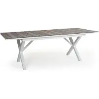 Brafab , Hillmond jatkettava pöytä 100x166-226 cm valkoinen/nature