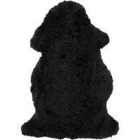 Skinnwille Curly lampaannahka 60x95 cm Black