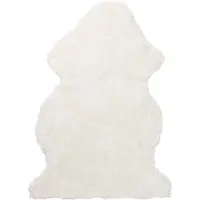 Skinnwille Curly lampaannahka 60x95 cm White
