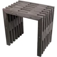 Hillerstorp D-Bench 45 cm harmaa öljytty mänty