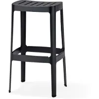 Cane-Line Cut Baarituoli Korkeus 76 cm Musta
