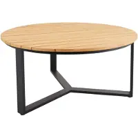 Brafab , Laurion Ruokapöytä Ø150 cm Teak/musta
