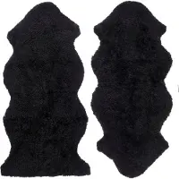 Skinnwille Curly lampaannahka 1,5 Black
