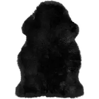 Skinnwille Gently Lampaannahka 60x100 cm Black