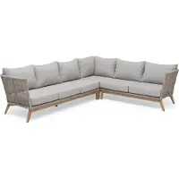 Hillerstorp Himmelsnäs kulmasohva Teak / Beige