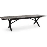 Brafab , Hillmond jatkettava pöytä 100x238-297 cm musta/nature