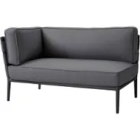 Cane-Line Conic moduulisohva airtouch grey, oikea, sis. tyynyt