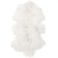 Skinnwille Shansi Lampaannahka 55x95 cm White