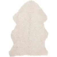 Skinnwille Curly lampaannahka 60x95 cm Beige moonlight