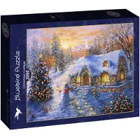 Blue Bird Bluebird Christmas Cottage 2000p palapeli