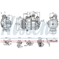 Nissens Kompressori, ilmastointilaite 890919