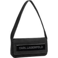 Karl Lagerfeld Essential Olkalaukku Nahka 24 cm Musta
