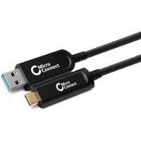 Microconnect 3.2 Gen2 USB-C - USB-A -kaapeli, AOC, 20m, musta