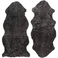 Skinnwille Curly lampaannahka 1,5 Dark Grey