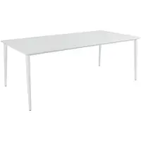 Brafab Nimes ruokapöytä 98 x 200 cm valkoinen
